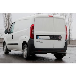 Zadné rohové ochranné tyče AK003 Black (nehrdzavejúca oceľ) Fiat Doblo II 2010–2022 fotografia 4