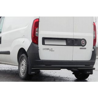 Zadné rohové ochranné tyče AK003 Black (nehrdzavejúca oceľ) Fiat Doblo II 2010–2022 fotografia 1
