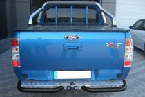 Ford Ranger 2007–2011 Zadné rohy AK003 Black (2 ks, nerez) fotografia 2