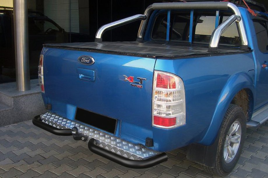 Ford Ranger 2007–2011 Zadné rohy AK003 Black (2 ks, nerez) Image