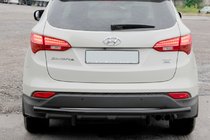 Hyundai Santa Fe 3 2012–2018 Zadný ochranný oblúk AK002 Black (nerez) fotografia 3