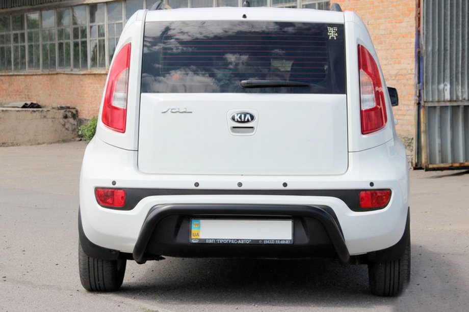 Kia Soul I 2008–2013 Zadný ochranný oblúk AK002 Black (nerez) Image