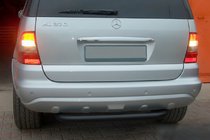 Mercedes ML W163 1997–2005 Zadný ochranný rám AK006 Black (nerez) fotografia 1