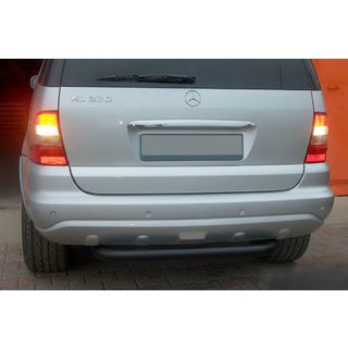Zadný ochranný rám AK006 Black (nerez) Mercedes ML W163 1997–2005