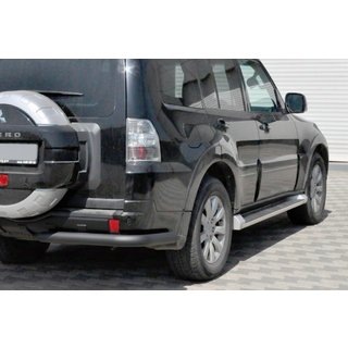 Zadný ochranný oblúk AK003 Black (nerez) Mitsubishi Pajero Wagon IV 2006–2021 fotografia 1