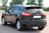 Nissan Qashqai 2014–2021 Zadný ochranný oblúk AK002 Black (nerez) fotografia 3