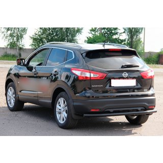 Zadný ochranný oblúk AK002 Black (nerez) Nissan Qashqai 2014–2021 fotografia 3