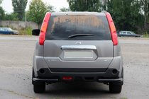 Nissan X-trail T31 2007–2014 Zadné rohy AK003 Black (2 ks, nerez) fotografia 3