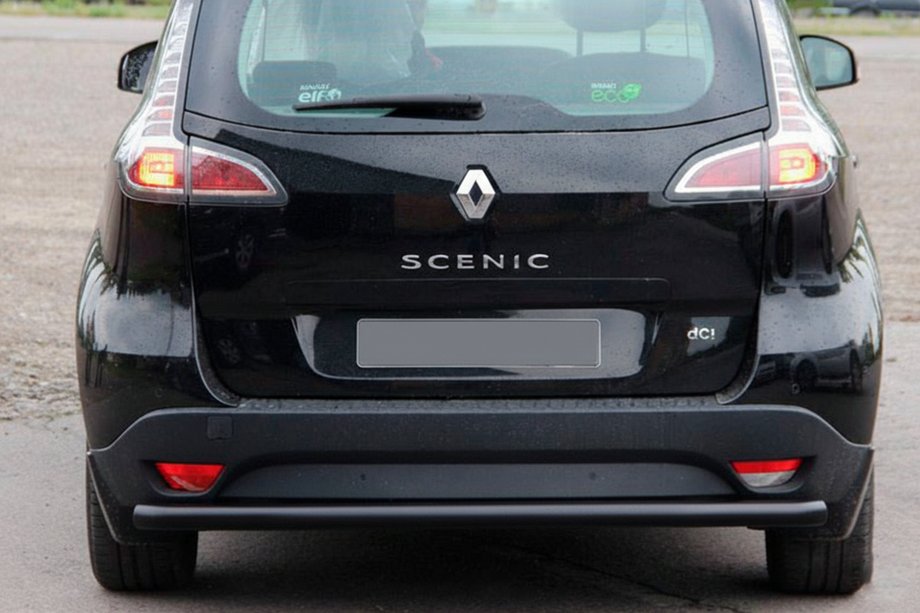 Renault Scenic/Grand 2009–2016 Zadný ochranný oblúk AK002 Black (nerez) Image