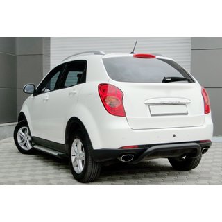 Zadný ochranný oblúk AK006 Black (nerez) SsangYong Korando 2010–2019
