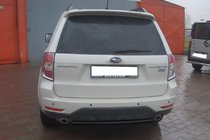 Subaru Forester 2008–2013 Zadný ochranný oblúk AK002 Black (nerez) fotografia 2