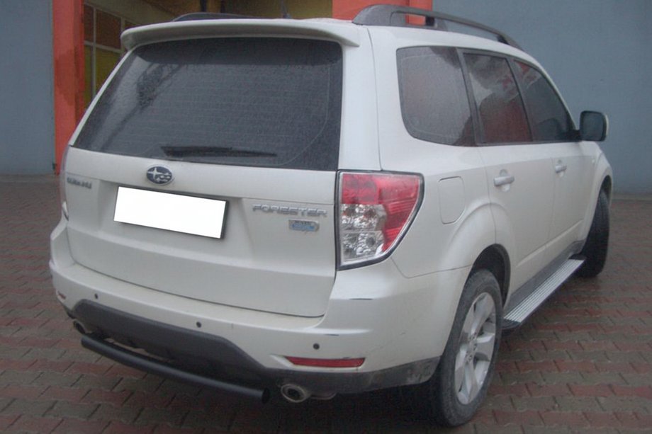 Subaru Forester 2008–2013 Zadný ochranný oblúk AK002 Black (nerez) Image