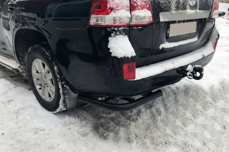 Toyota Land Cruiser 200 2007–2021 Zadné rohové diely AK003 Black (2 ks, nehrdzavejúca oceľ) Image