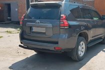 Toyota Land Cruiser Prado 150 2009–2023 Zadný ochranný oblúk AK002 Black (nerez) fotografia 4