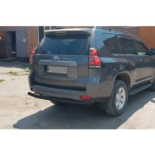 Zadný ochranný oblúk AK002 Black (nerez) Toyota Land Cruiser Prado 150 2009–2023 fotografia 4