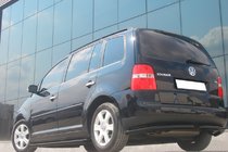 Volkswagen Touran 2003–2010 Zadné rohové diely AK003 Black (2 ks, nehrdzavejúca oceľ) fotografia 2