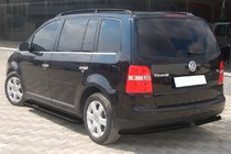 Volkswagen Touran 2003–2010 Zadné rohové diely AK003 Black (2 ks, nehrdzavejúca oceľ) fotografia 3