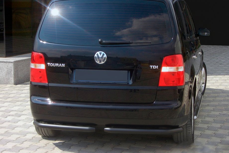Volkswagen Touran 2003–2010 Zadné rohové diely AK003 Black (2 ks, nehrdzavejúca oceľ) Image