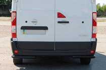 Renault Master 2011–2023 Zadné rohové diely AK003 Black (2 ks, nehrdzavejúca oceľ) fotografia 1