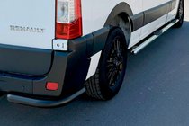 Renault Master 2011–2023 Zadné rohové diely AK003 Black (2 ks, nehrdzavejúca oceľ) fotografia 5