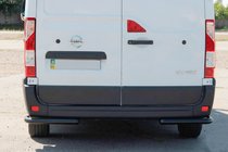 Opel Movano 2010–2021 Zadné rohové diely AK003 Black (2 ks, nehrdzavejúca oceľ) fotografia 1