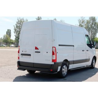Zadné rohové diely AK003 Black (2 ks, nehrdzavejúca oceľ) Opel Movano 2010–2021 fotografia 3