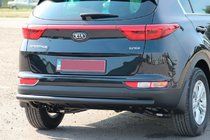 Kia Sportage 2015–2021 Zadný ochranný rám AK002 Black (nerez) fotografia 1