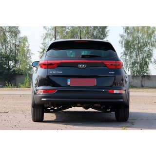 Zadný ochranný rám AK002 Black (nerez) Kia Sportage 2015–2021 fotografia 4