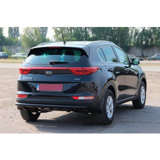 Zadný ochranný rám AK002 Black (nerez) Kia Sportage 2015–2021 fotografia 3