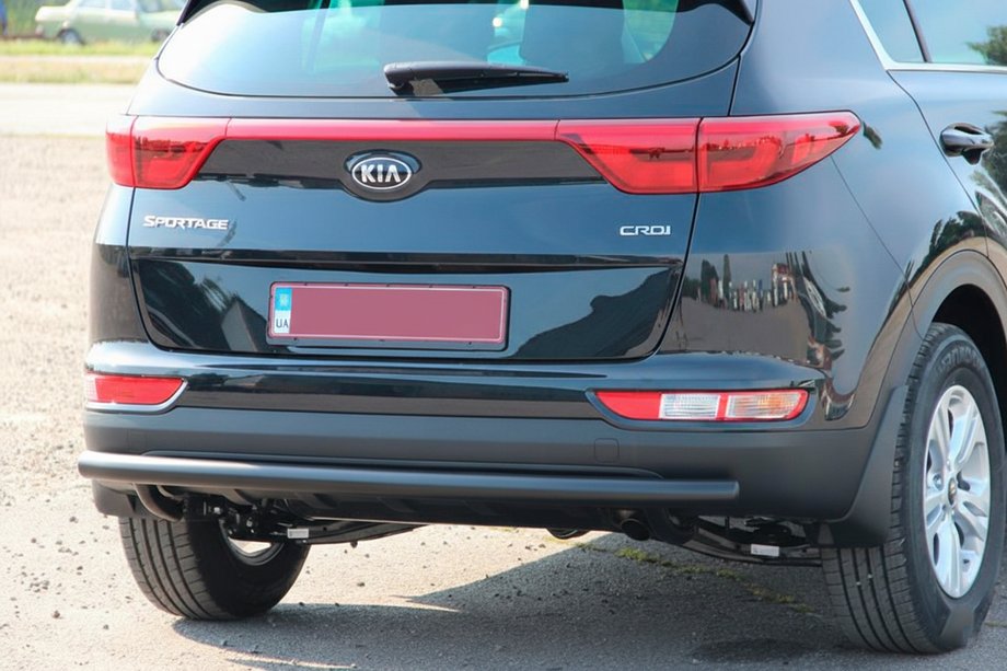 Kia Sportage 2015–2021 Zadný ochranný rám AK002 Black (nerez) Image