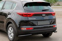 Kia Sportage 2015–2021 Zadné rohové chrániče AK003 Black (nerez) fotografia 1