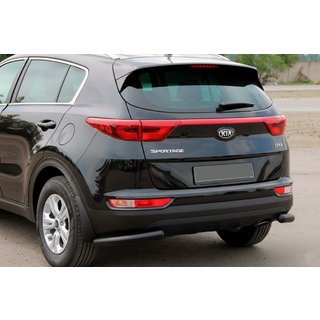 Zadné rohové chrániče AK003 Black (nerez) Kia Sportage 2015–2021 fotografia 1