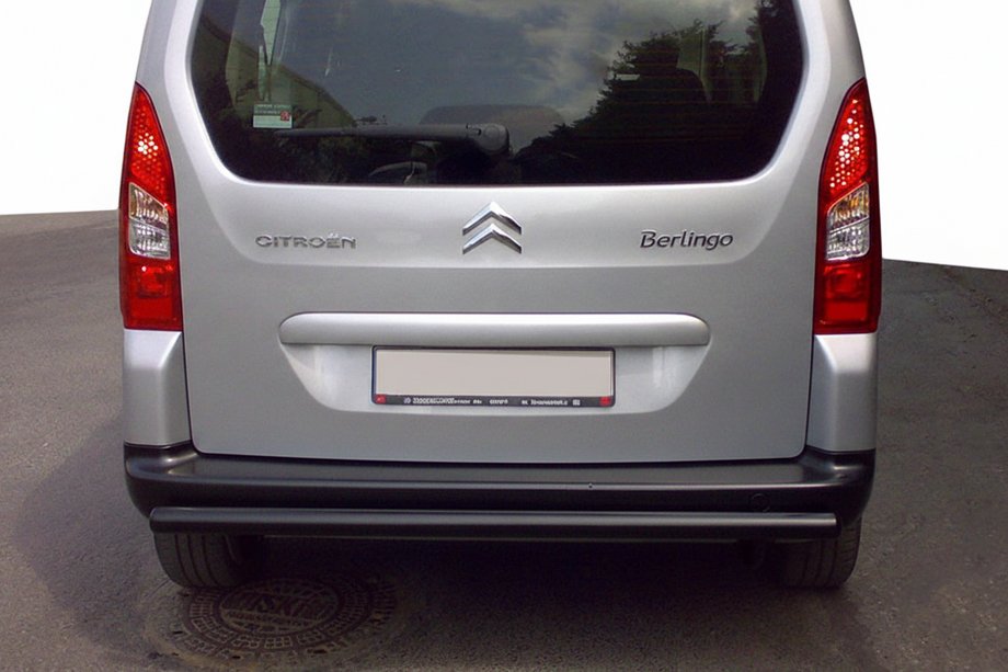 Citroen Berlingo 2008–2018 Zadný ochranný oblúk Black (nerez) 60 mm Fotografia 1