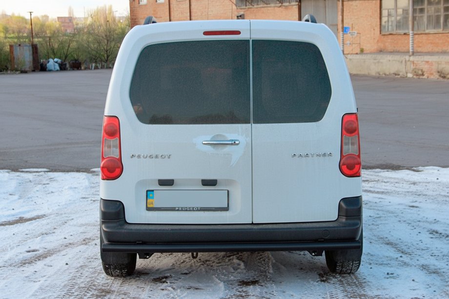Citroen Berlingo 2008–2018 Zadný ochranný oblúk Black (nerez) 60 mm Fotografia 2