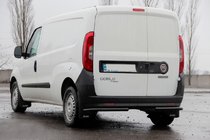 Opel Combo 2012–2018 Zadné rohové ochranné tyče AK003 Black (nehrdzavejúca oceľ) fotografia 2