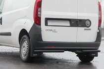 Opel Combo 2012–2018 Zadné rohové ochranné tyče AK003 Black (nehrdzavejúca oceľ) fotografia 1