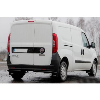 Zadné rohové ochranné tyče AK003 Black (nehrdzavejúca oceľ) fotografia 4
