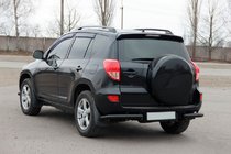 Toyota Rav 4 2006–2013 Zadné rohové diely AK003 Black (2 ks, nehrdzavejúca oceľ) fotografia 3
