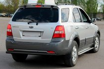 Kia Sorento I BL 2002–2009 Zadný ochranný oblúk AK002 Black (nerez) fotografia 2