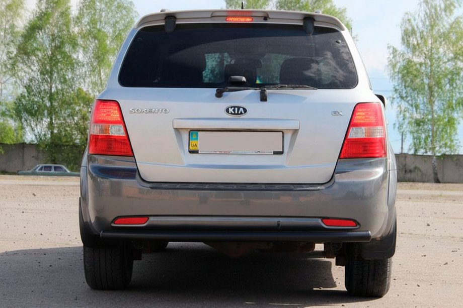 Kia Sorento I BL 2002–2009 Zadný ochranný oblúk AK002 Black (nerez) Image