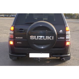 Zadný ochranný rám AK003 Black (nerez) Suzuki Grand Vitara 2005–2017 fotografia 1