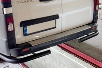 Fiat Talento 2016– Zadné rohové oblúky Black (2 ks, nerez) fotografia 1