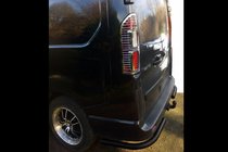 Opel Vivaro 2015–2019 Zadné rohové diely Black (2 ks, nerez) fotografia 2