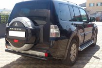 Mitsubishi Pajero Wagon III 1999–2006 Zadný ochranný oblúk AK002 Black (nerez) fotografia 3