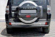 Mitsubishi Pajero Wagon III 1999–2006 Zadný ochranný oblúk AK002 Black (nerez) fotografia 1