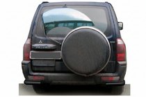 Mitsubishi Pajero Wagon III 1999–2006 Zadný ochranný oblúk AK003 Black (nerez) fotografia 1