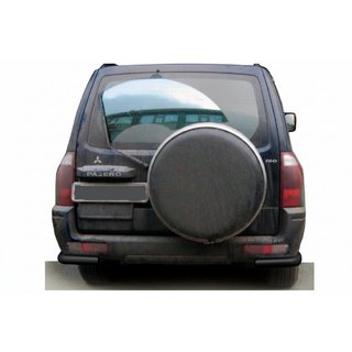 Zadný ochranný oblúk AK003 Black (nerez) Mitsubishi Pajero Wagon III 1999–2006 fotografia 1