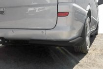 Mercedes Vito W639 2004–2014 Zadné rohové chrániče AK003 Black (2 ks, nerez) pre stredný a dlhý rázvor fotografia 2