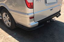Mercedes Vito W639 2004–2014 Zadné rohové chrániče AK003 Black (2 ks, nerez) pre stredný a dlhý rázvor fotografia 3
