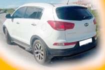Kia Sportage 2010–2015 Zadný oblúk AK002-1 Black (nerez) fotografia 2